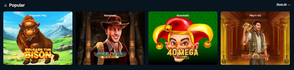 Bullen Online Casino Spiele